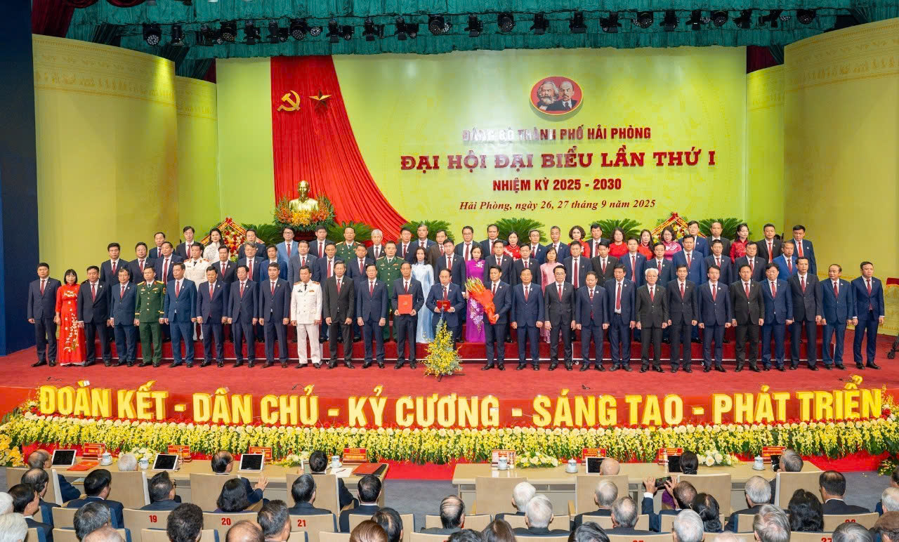 Đại hội đại biểu Đảng bộ thành phố Hải Phòng lần thứ I, nhiệm kỳ 2025- 2030 thành công rực rỡ